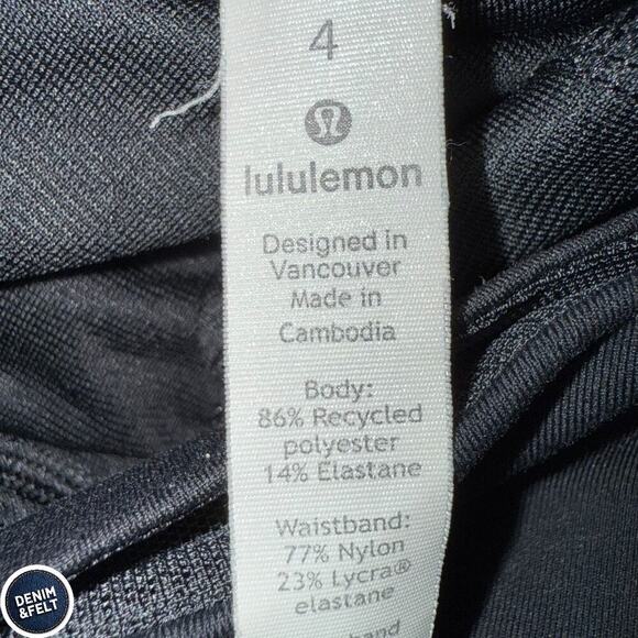 Lululemon Run Times Athletic Running 2 Way Stretch Short II *4" Black SZ 4 - Picture 16 of 16